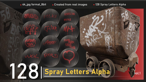 Spray Letters Alpha-vol .01