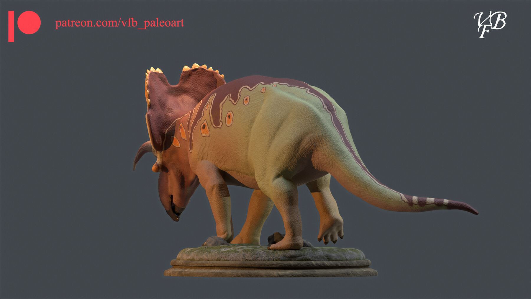 ArtStation - Yehuecauhceratops Mudei - Statue For 3D Printing | Resources