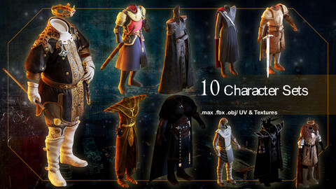 10 Character Sets_ 3d model