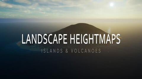 4K Landscape Heightmaps ( Islands)