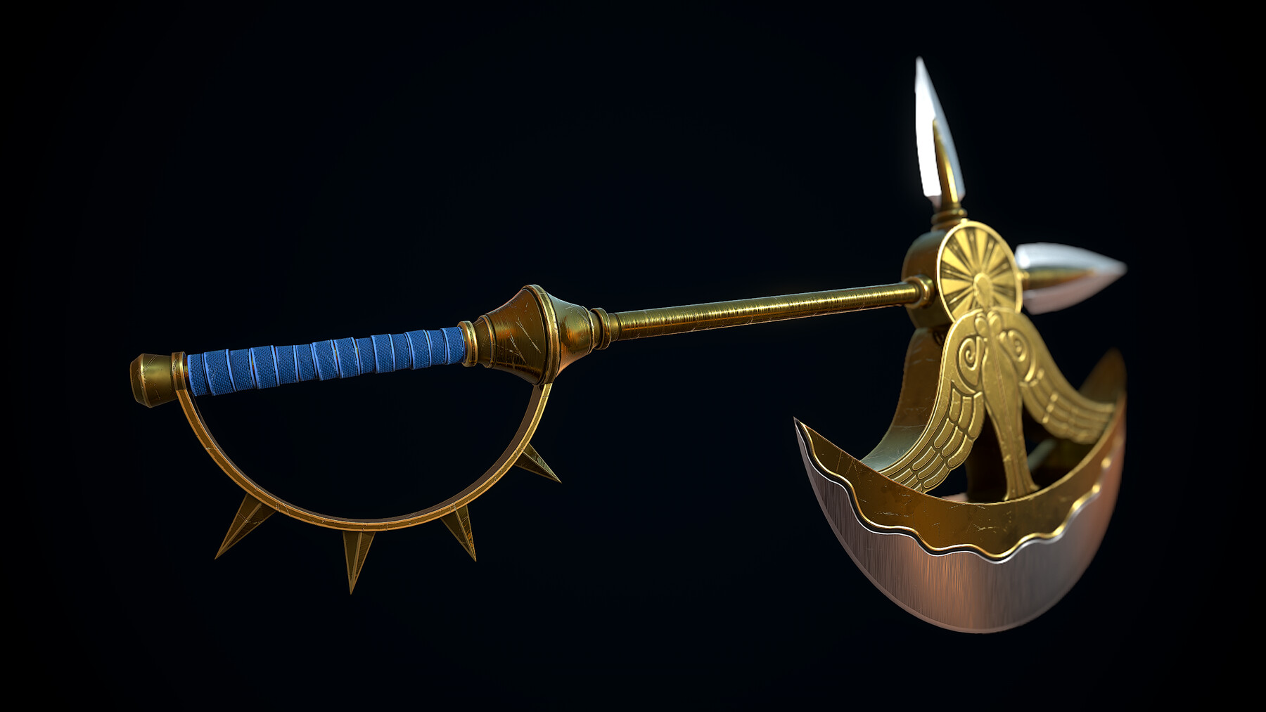 ArtStation Divine axe Rhitta Game Assets