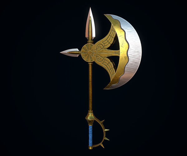 ArtStation Divine axe Rhitta Game Assets