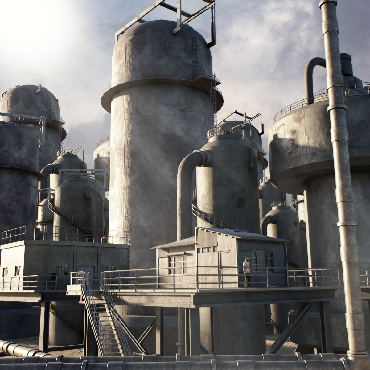 ArtStation Industrial Kitbash Game Assets