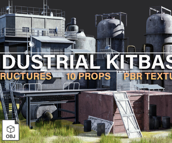 ArtStation Industrial Kitbash Game Assets