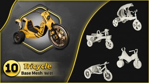10 Tricycle Base Mesh - VOL 01