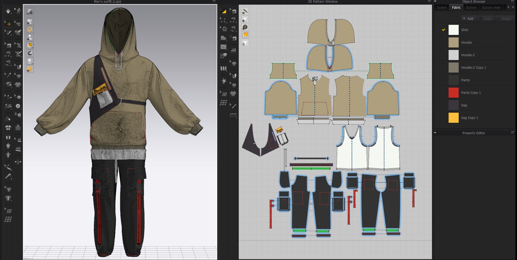 ArtStation - Men's Outfit #2-MD/ Clo3D project file+obj+fbx+Remeshing ...