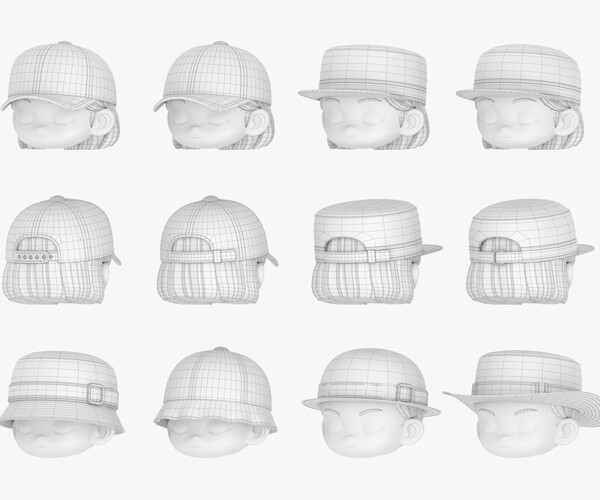 ArtStation - Modular Cap&Hat | Resources