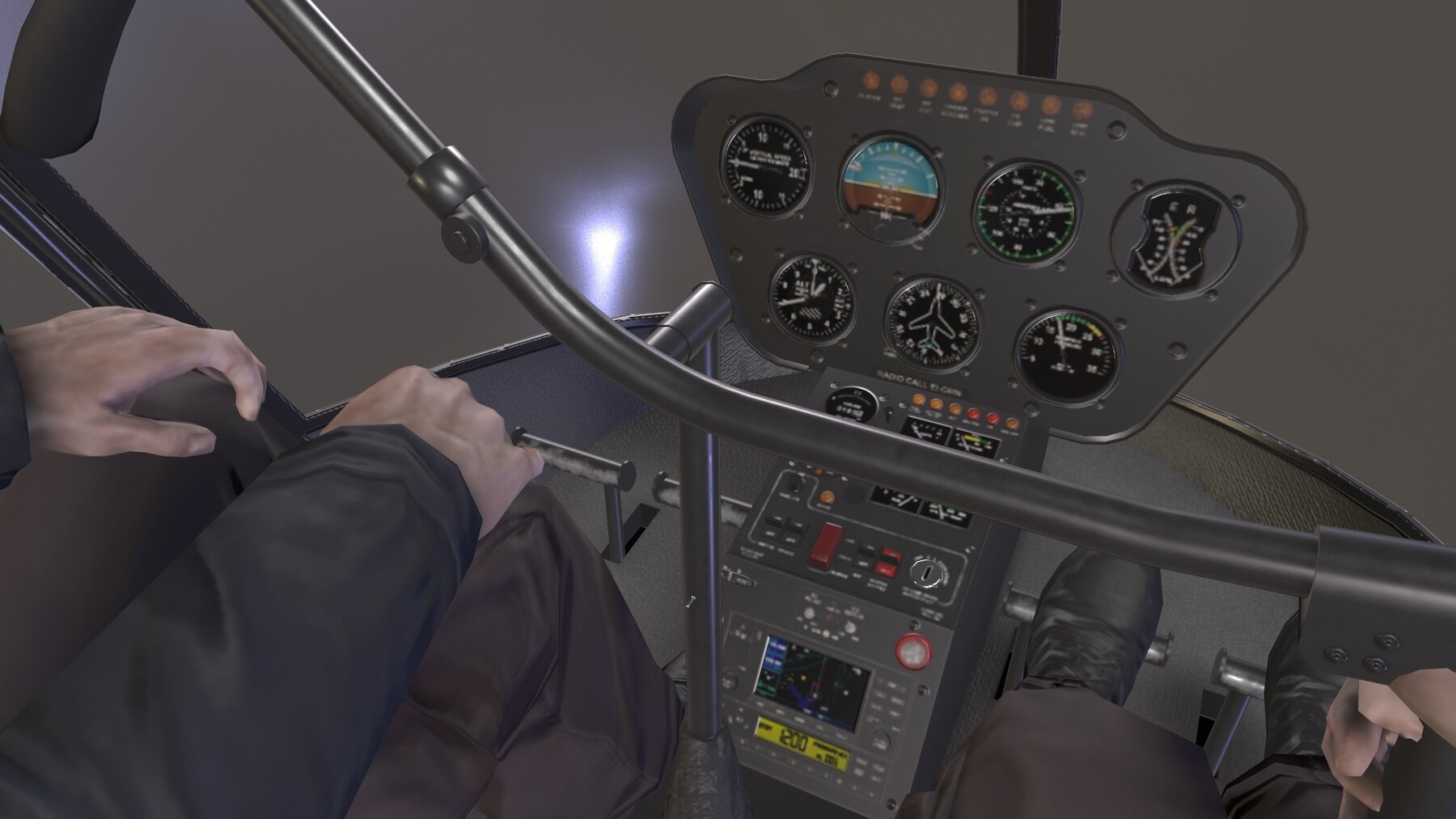 ArtStation - Robinson R-22 White | Game Assets