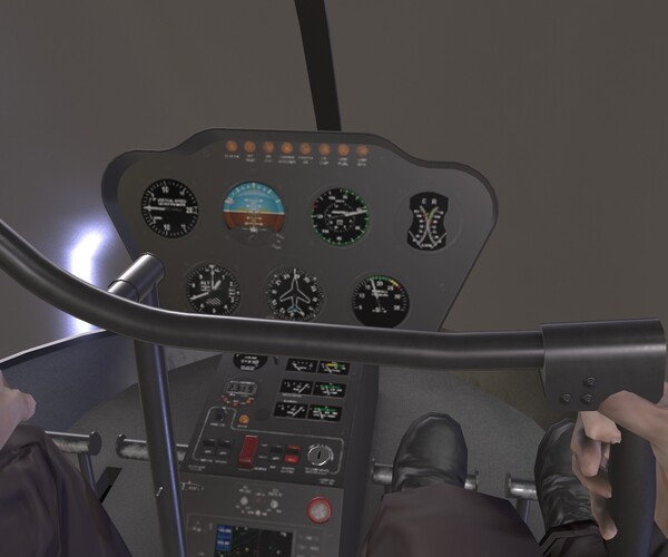 ArtStation - Robinson R-22 Blue | Game Assets