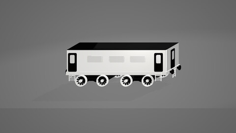 Old Train passenger wagon