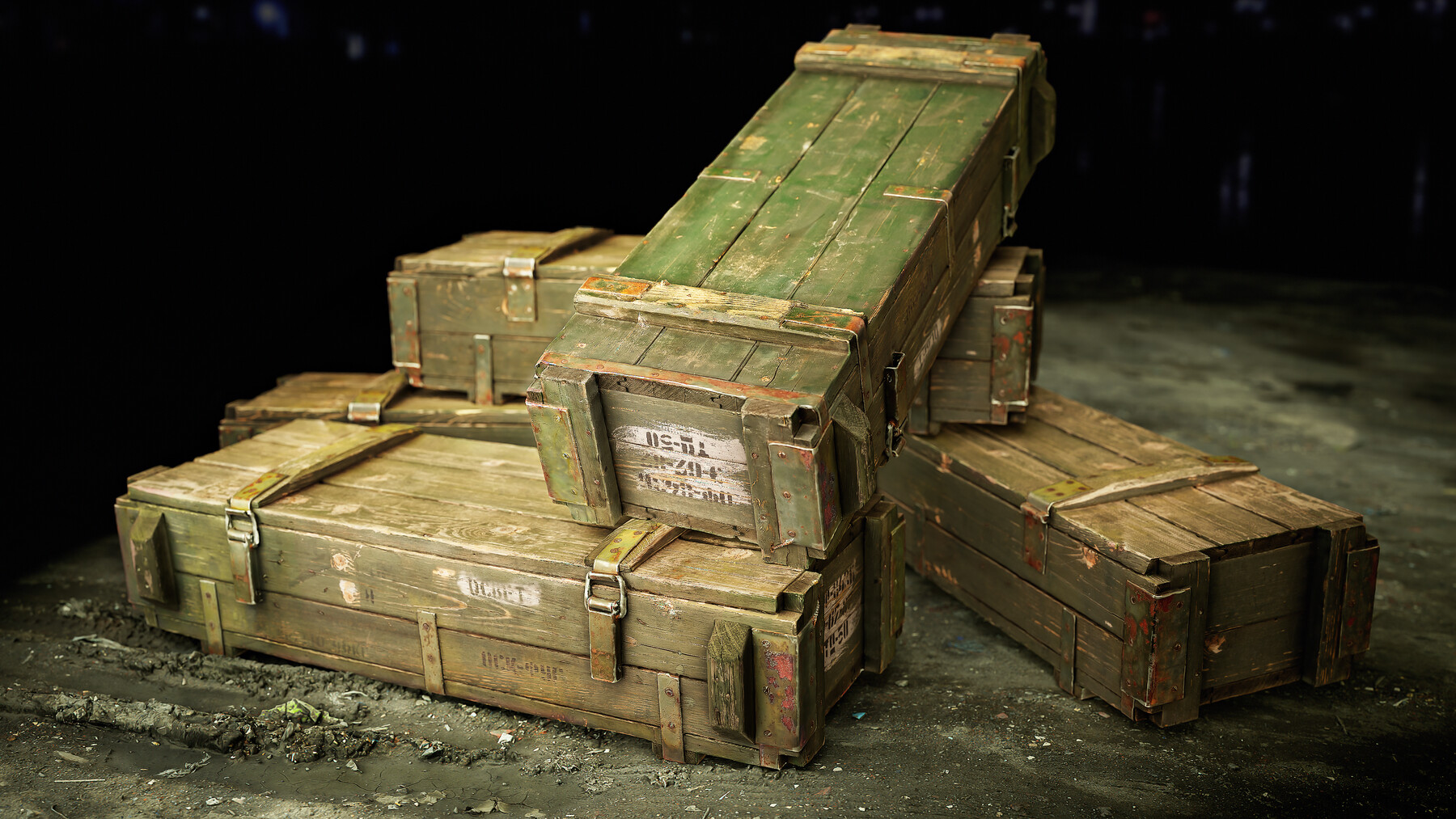 ArtStation Military box Game Assets