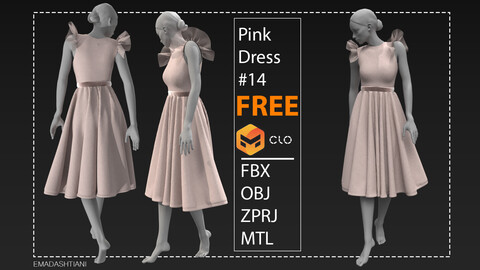 Pink Dress #14 *FREE*