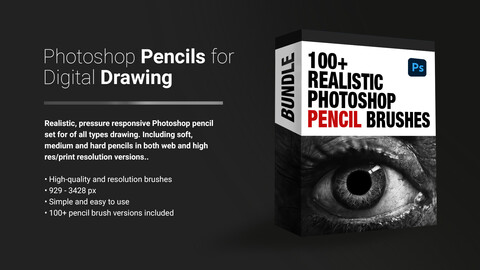 100+ Realistic Photoshop Pencil Brushes