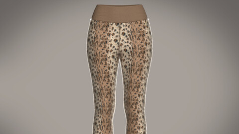 Animal Print Girls Leggings