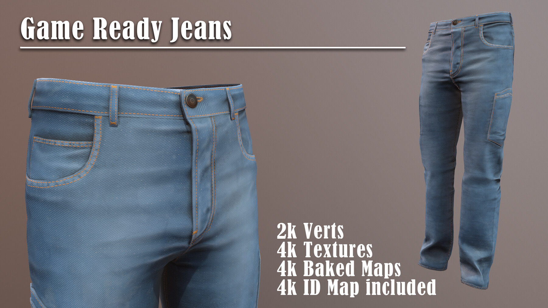 ArtStation - Jeans - Game-Ready | Game Assets