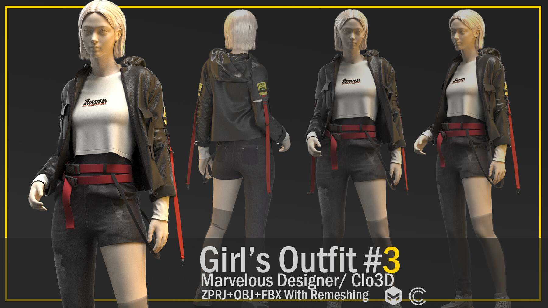 ArtStation - 5 Basketball Jacket - marvelous designer / clo3D + video  tutorial