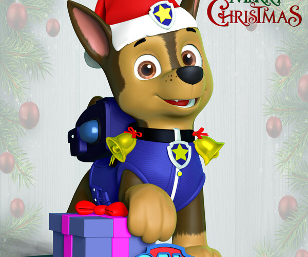 paw patrol christmas hat