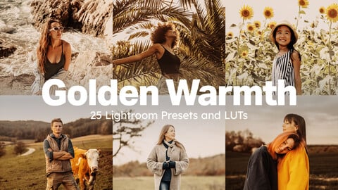 25 Golden Warmth Lightroom Presets and LUTs