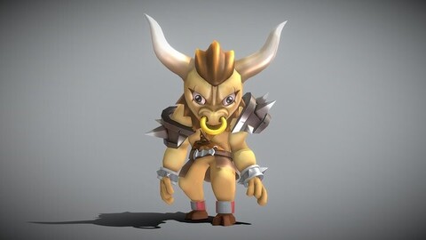 Cartoon Minotaur