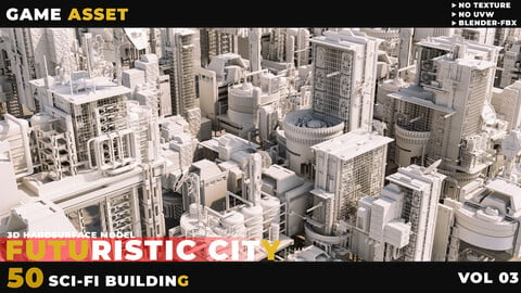 50 SCI-FI BUILDING FUTURISTIC CITY VOL 03