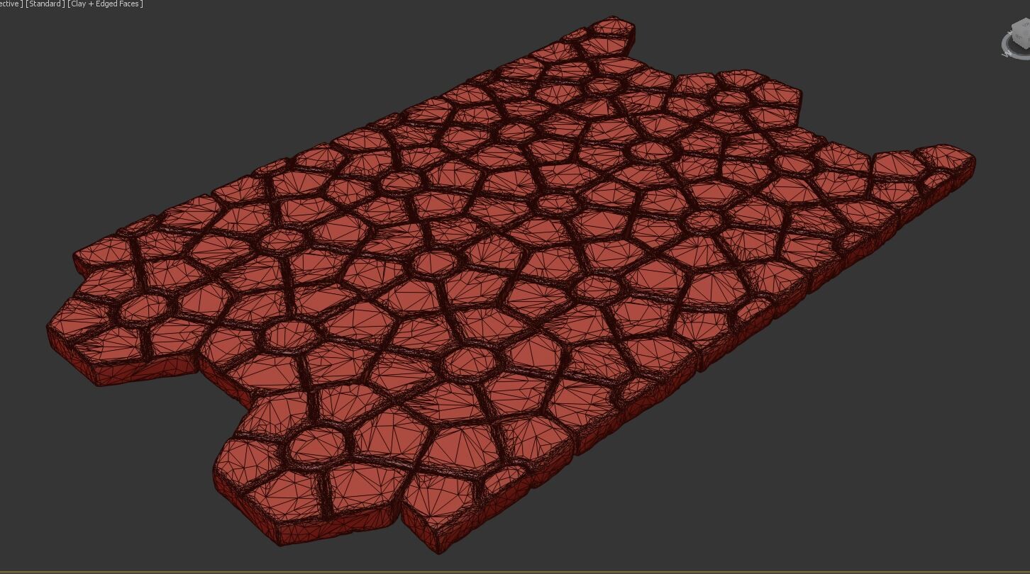 ArtStation - Stone tile pavement 3D model | Resources