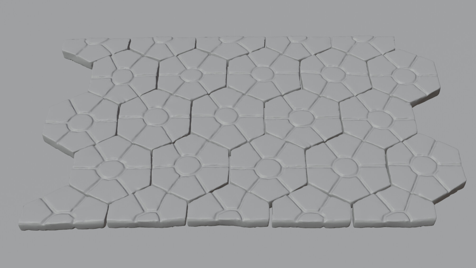 ArtStation - Stone tile pavement 3D model | Resources