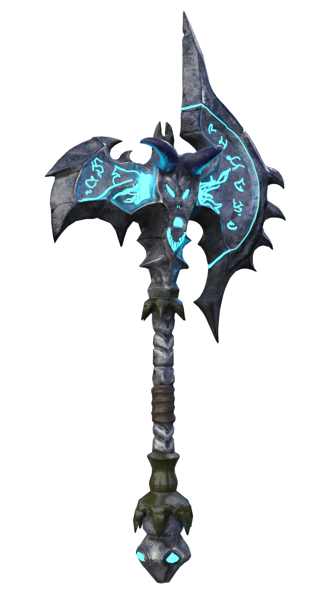 ArtStation - Stylized axe weapon shadowmourne from WOW low-poly game ...