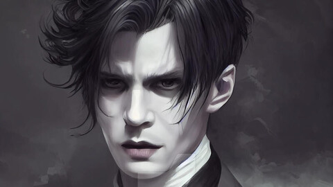 ArtStation - Male vampire elegant style 5 | Artworks