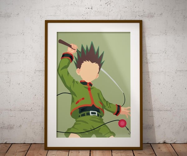 ArtStation - Hunter X Hunter Gon Freecs ,Instant Download,Minimalist ...