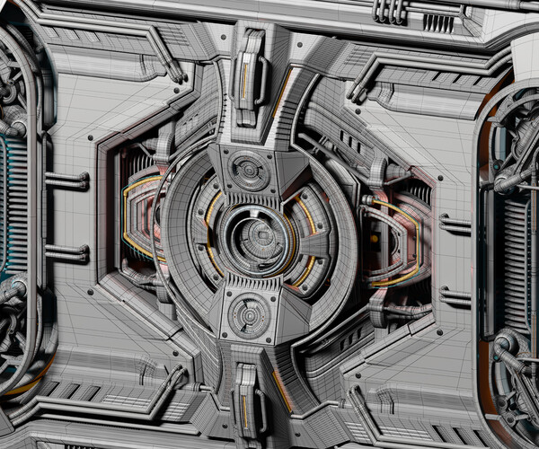 ArtStation - Sci-Fi Kitbash Hard Surface Mega pack 4 (Max,FBX,OBJ ...