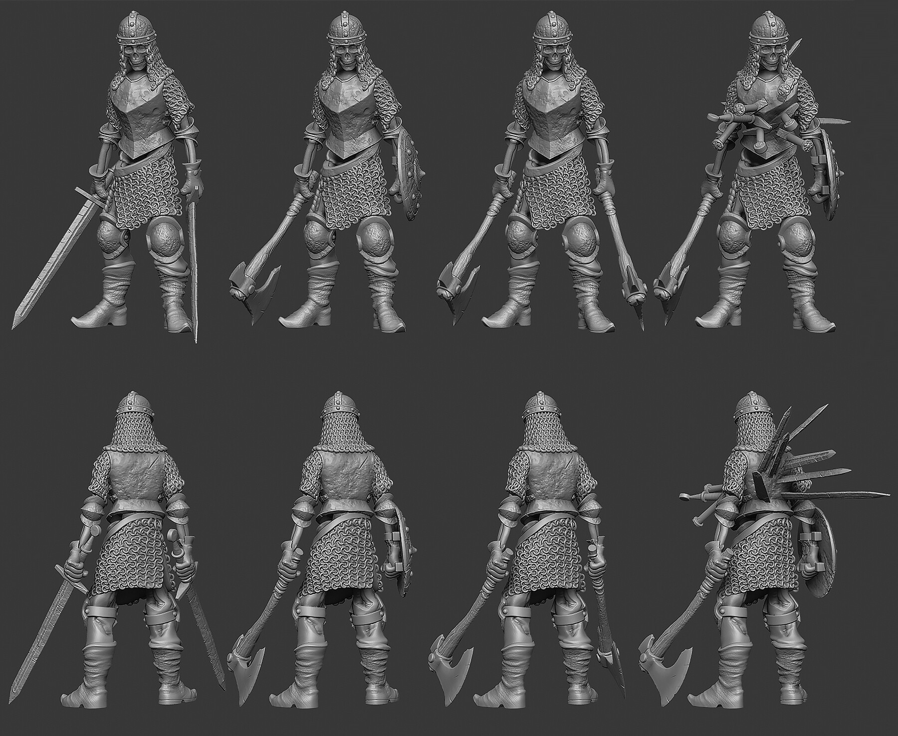 ArtStation - Skeleton warriors | Resources