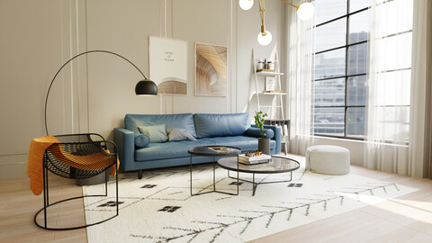 Sence Living room Blender 3.x