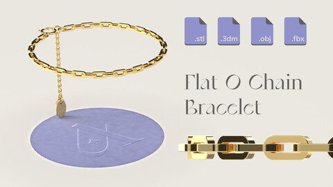 Flat O chain - Bracelet