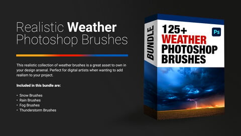 125+ Weather Photoshop Brushes