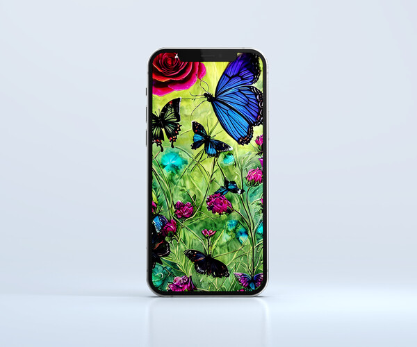 ArtStation - butterfly wallpaper for mobile 3 | Artworks