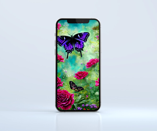 ArtStation - butterfly wallpaper set of 5 (1) | Artworks