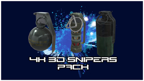 FPS Guns 4K - Grenades Pack