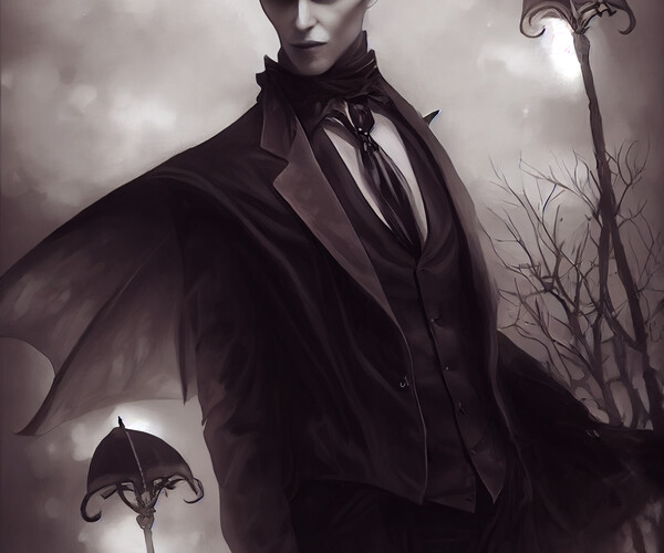 ArtStation - Male vampire elegant style 4 | Artworks