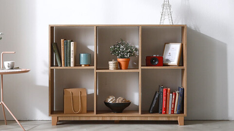 1200 Partition Low Bookshelf