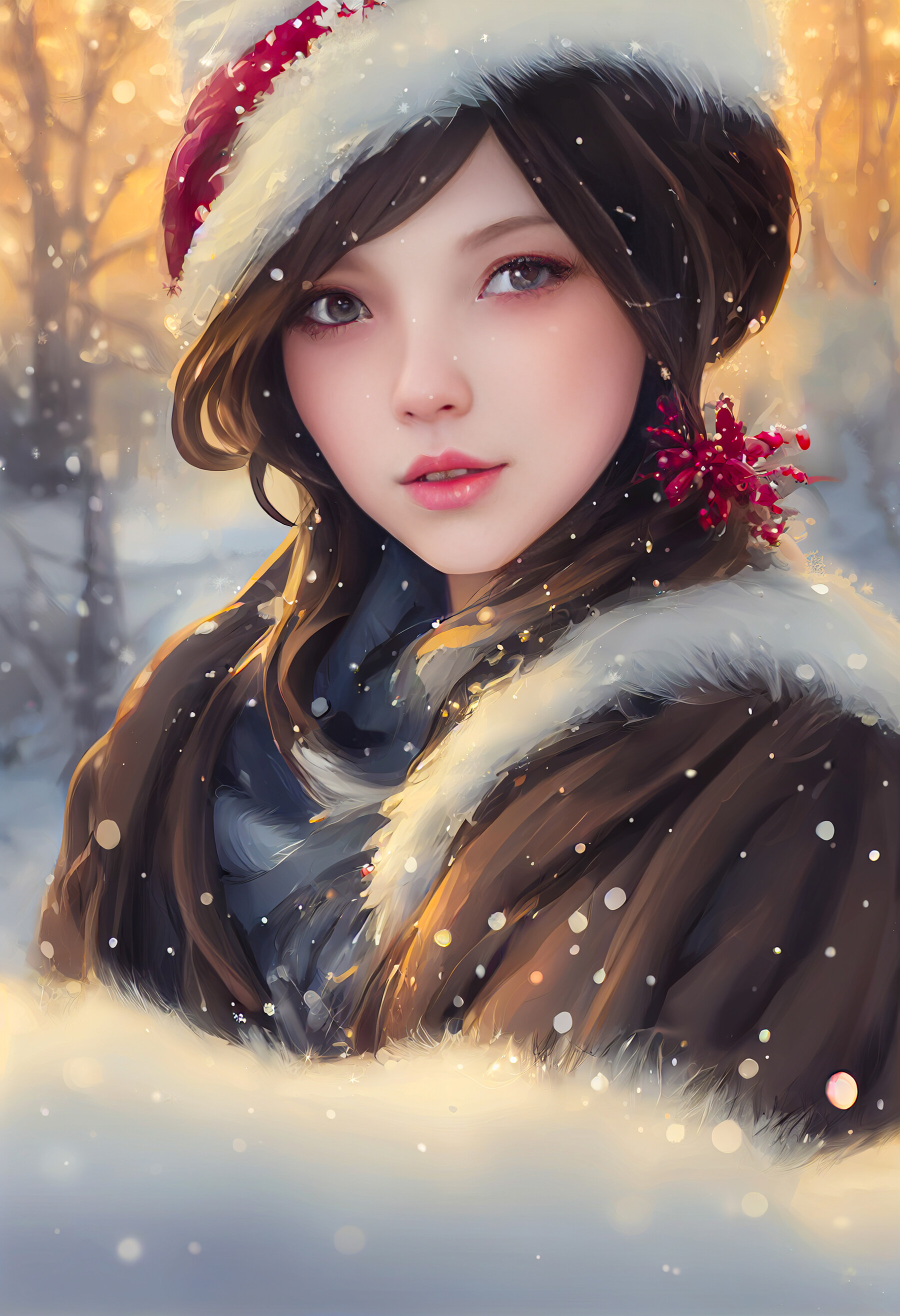 Redhead Winter: Beauty In The Snow - hhyg5ya