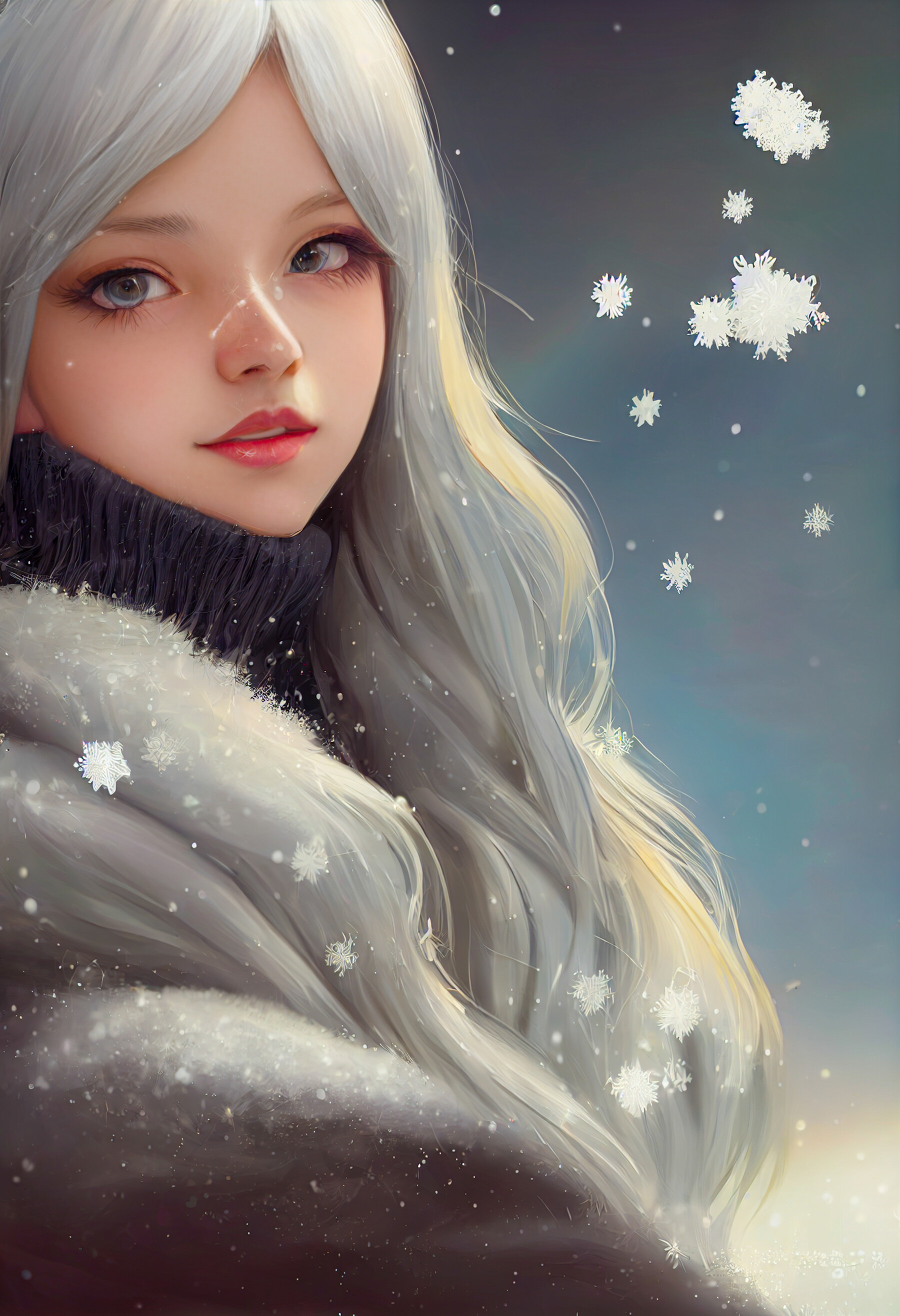 Redhead Winter: Beauty In The Snow - m2zfshn