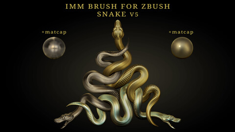 IMM Brush Snake V5 for Zbrush