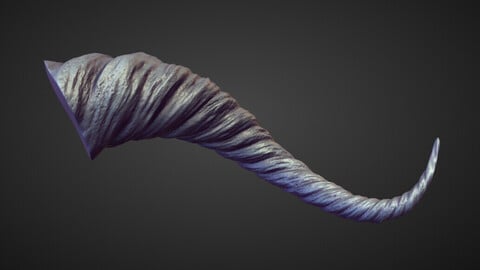 HORN4 high poly sculpt