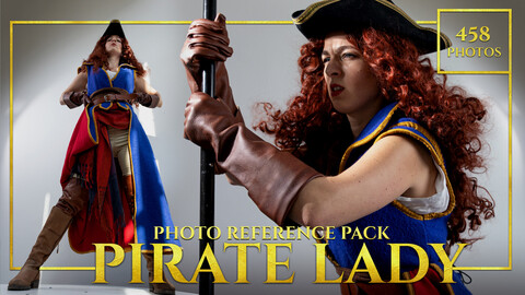 Pirate Lady- Photo Reference Pack For Artists 458 JPEGs noAI