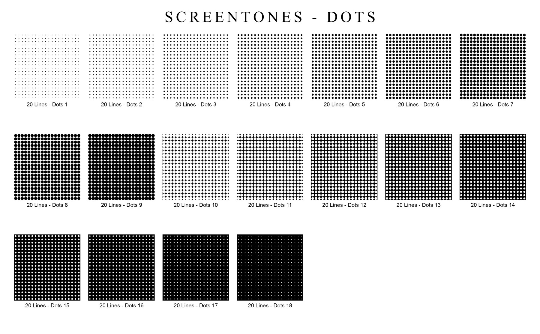 ArtStation - Screentones Collection 2 - Dots | Artworks