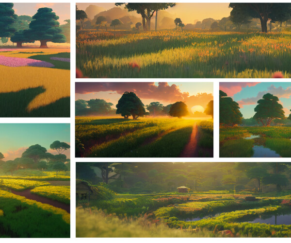 ArtStation - 300+ Images Rural and Agriculture Landscape 3D ...
