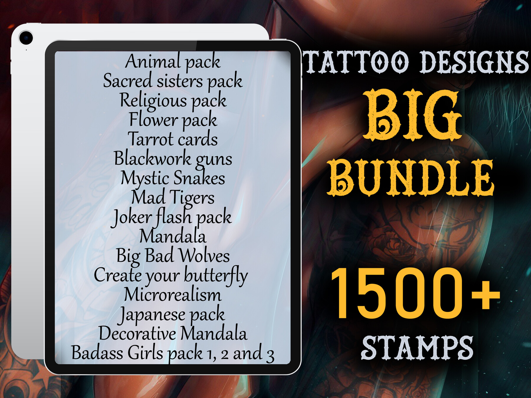 procreate-tattoo-stamps-1500-tattoo-stencils-procreate-tattoo-stamps-procreate-flash