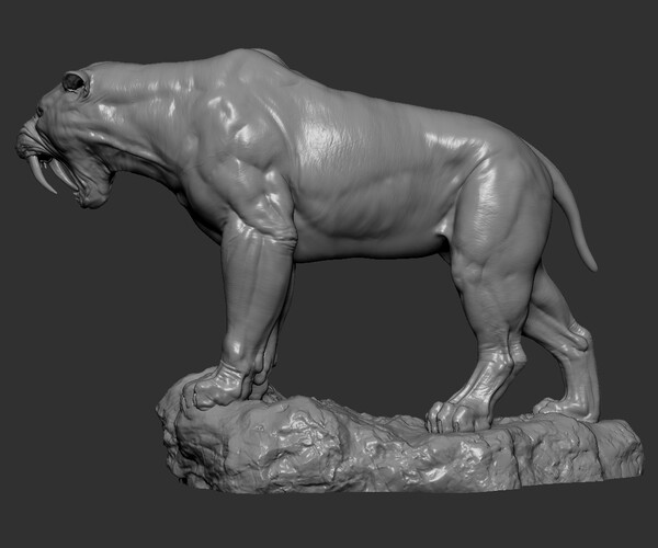 ArtStation - Printable Sabertooth | Resources