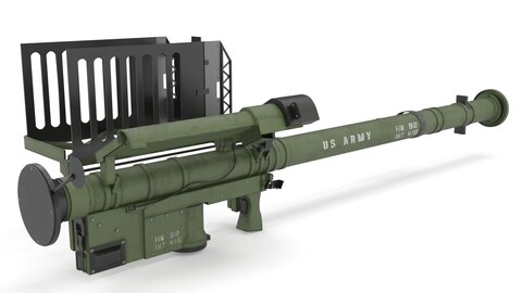 FIM 92 Stinger Missile Launcher 3D Model