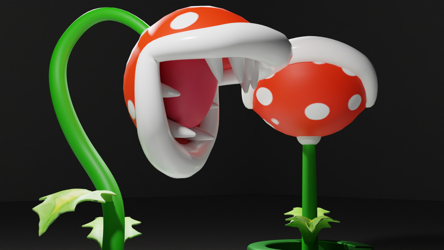 ArtStation Piranha Plant from Mario Resources